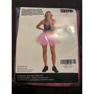 ROC Party Pink Elegant Tutu Adult One Size Fits Most Tulle Skirt HC001B012-W-PK